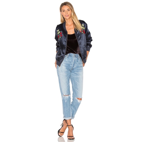 Tularosa Jackets & Blazers - Tularosa Mara Bomber Jacket Navy Size S